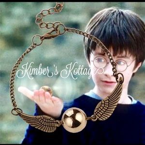 New Harry Potter Golden snitch bracelet